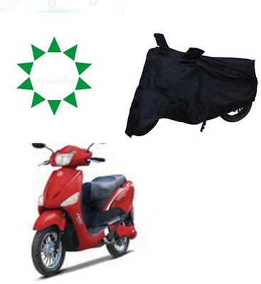 DeepShakshi AUTOMOTIVE Waterproof Two Wheeler Cover for Hero(E Scoot, Black)