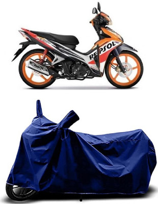 VESMEI Two Wheeler Cover for Honda(Blade 125, Blue)