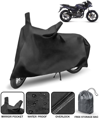AutoRetail Waterproof Two Wheeler Cover for Bajaj(Pulsar 180, Black)