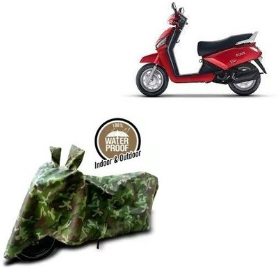 THE REAL ARV Waterproof Two Wheeler Cover for Mahindra(Gusto, Multicolor)