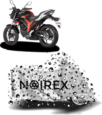 NOIREX Two Wheeler Cover for Suzuki(Gixxer, Silver)