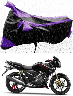 MWBB Waterproof Two Wheeler Cover for TVS(Apache RTR 180, Black)