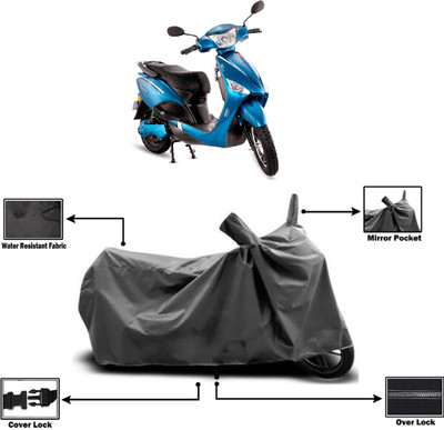 Amexride Two Wheeler Cover for Hero Electric(Electric Optima Plus, Grey)