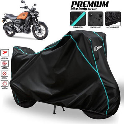 Matt Moon Two Wheeler Cover for Yamaha(FZ-X, Black)