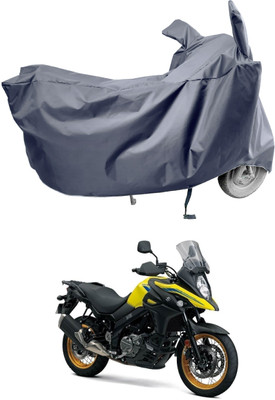 Amexride Two Wheeler Cover for Suzuki(V Strom 650, Grey)