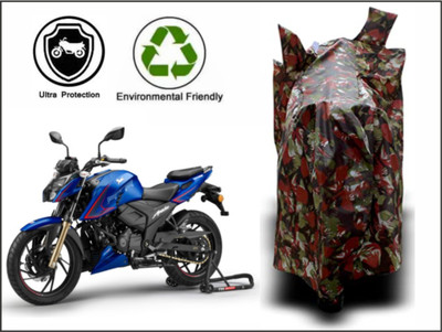 RM Collections Waterproof Two Wheeler Cover for TVS(Apache RTR 200 4V, Multicolor)
