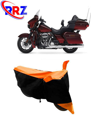 RRZ Waterproof Two Wheeler Cover for Harley Davidson(CVO Limited, Black, Orange)