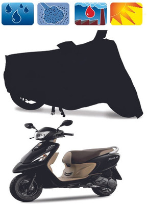 RTS COLLECTIONS Waterproof Two Wheeler Cover for TVS(Scooty Zest 110 BS6, Black)