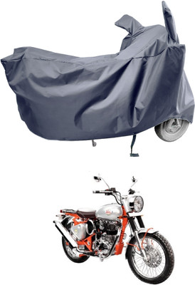 Amexride Two Wheeler Cover for Royal Enfield(Bullet Trials 350, Grey)
