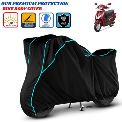 Delphinium Waterproof Two Wheeler Cover for Hero(Destini 125, Black)