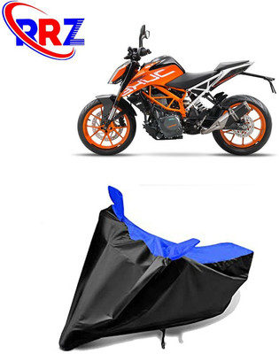 RRZ Waterproof Two Wheeler Cover for KTM(RC 390, Black, Blue)