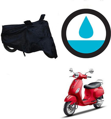 DeepShakshi AUTOMOTIVE Waterproof Two Wheeler Cover for Piaggio(Vespa VXL, Black)