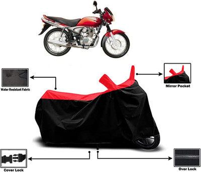 Amexride Two Wheeler Cover for Bajaj(Wind 125, Red)