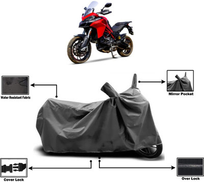 Amexride Two Wheeler Cover for Ducati(Multistrada, Grey)