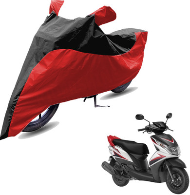 RiderShine Two Wheeler Cover for Yamaha(Ray Z, Red, Black)