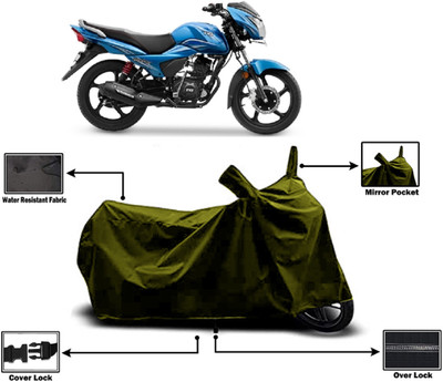 Amexride Two Wheeler Cover for TVS(Victor, Green)