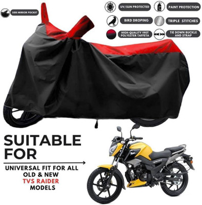 smwzxyu Waterproof Two Wheeler Cover for TVS, Bajaj(Multicolor, Red)