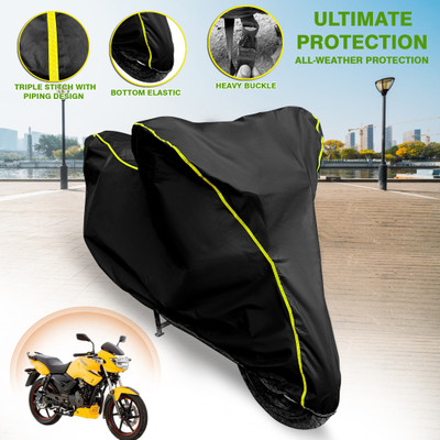 GARREGE Waterproof Two Wheeler Cover for TVS(Apache 150, Black)