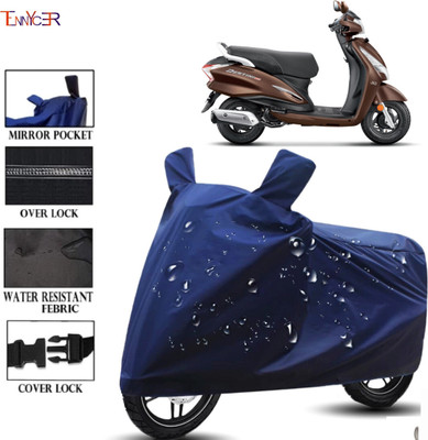 TENNYCER Waterproof Two Wheeler Cover for Hero(Destini 125, Blue)