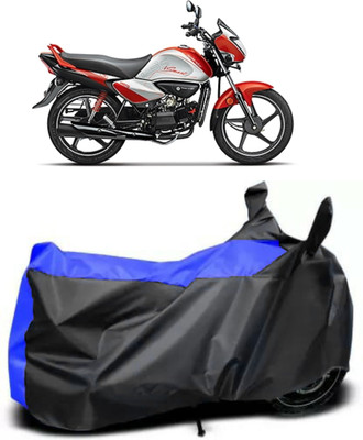 RM Collections Waterproof Two Wheeler Cover for Hero(Splendor I Smart, Blue, Black)