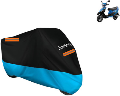 Juvdoxj Waterproof Two Wheeler Cover for TVS(Pep Plus BS6, Blue)