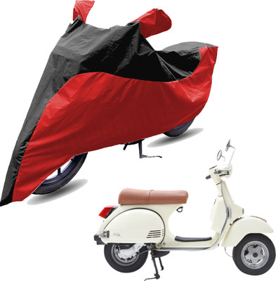 RiderShine Two Wheeler Cover for LML(Star Euro 200, Red, Black)
