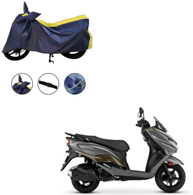 Furnish Flow Two Wheeler Cover for Suzuki(Yellow)