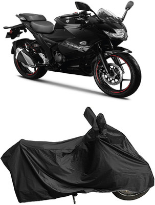 MMSSTAR Waterproof Two Wheeler Cover for Suzuki(Gixxer SF 150, Black)