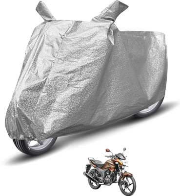 Auto Hub Waterproof Two Wheeler Cover for Hero(Hunk, Silver)