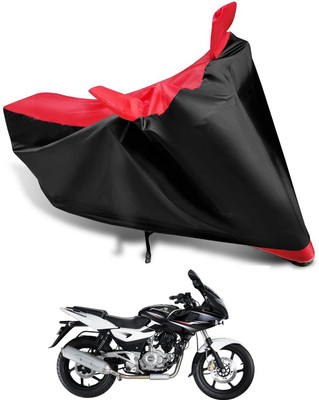 smwzxyu Waterproof Two Wheeler Cover for Bajaj(Pulsar 220F, Black, Red)