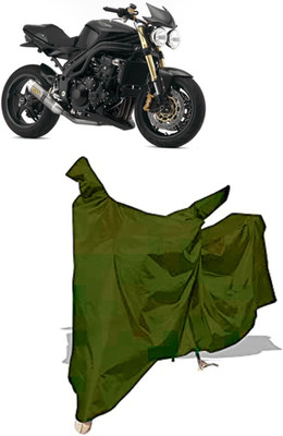 Amexride Two Wheeler Cover for Triumph(Speed Triple ABS, Green)