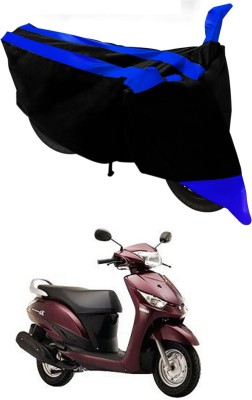 Mdstar Waterproof Two Wheeler Cover for Yamaha(Alpha, Blue, Black)