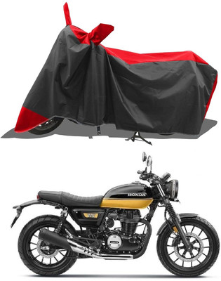 KEDIT Two Wheeler Cover for Honda(Hness CB350, Red, Black)