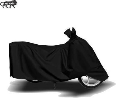 MMSSTAR Waterproof Two Wheeler Cover for Bajaj(Fusion, Black)