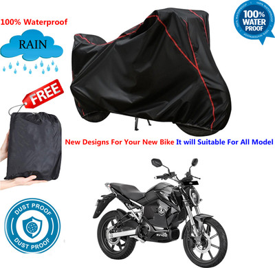 AUTOCAD Waterproof Two Wheeler Cover for Revolt(RV 300, Black)