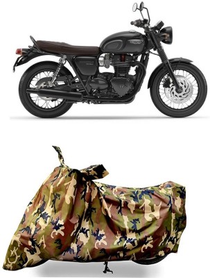 VESMEI Waterproof Two Wheeler Cover for Triumph(Bonneville T120 Black, Multicolor)