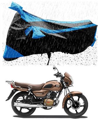 AutoRash Two Wheeler Cover for TVS(Radeon, Blue, Black)