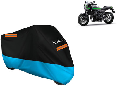 Juvdoxj Waterproof Two Wheeler Cover for Kawasaki(Z900 RS Cafe Racer, Blue)