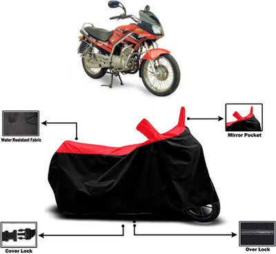Amexride Two Wheeler Cover for Kinetic(GF Lazer, Red)