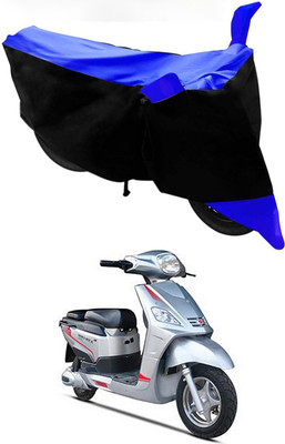 Mdstar Waterproof Two Wheeler Cover for Hero(Electric NYX e5, Blue, Black)