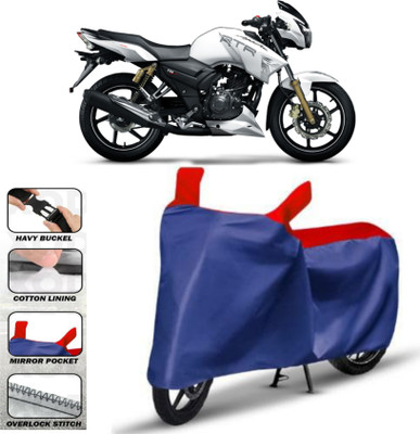 WMIZEXA Two Wheeler Cover for TVS(Apache RTR 160, Red)