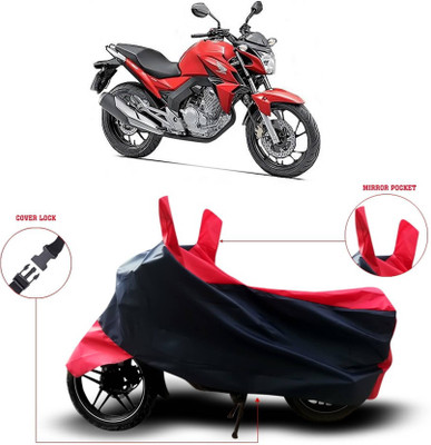 KEDIT Two Wheeler Cover for Honda(CB Twister, Red)