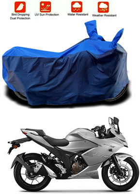 MMSSTAR Waterproof Two Wheeler Cover for Suzuki(Gixxer SF 250, Blue, Blue)