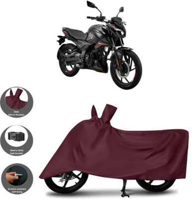 WMIZEXA Waterproof Two Wheeler Cover for Bajaj(Pulsar N160, Maroon)
