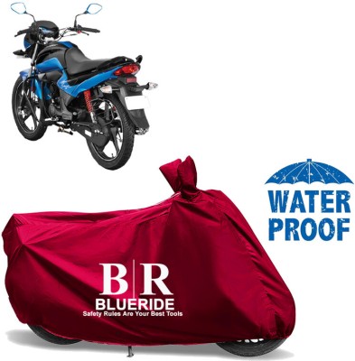 BLUERIDE Two Wheeler Cover for Hero(Splendor I Smart, Maroon)