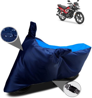MMSSTAR Waterproof Two Wheeler Cover for Honda(Dream Yuga, Blue)