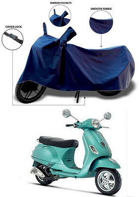 SEBONGO Waterproof Two Wheeler Cover for Vespa(Vespa, Blue)