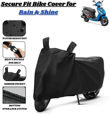 Delphinium Waterproof Two Wheeler Cover for Hero(Maestro Edge, Black)