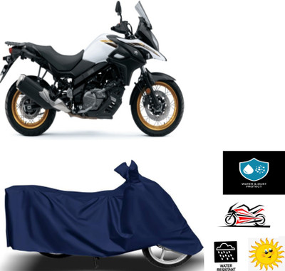 TPNYKR Waterproof Two Wheeler Cover for Suzuki(V Strom 650, Blue)