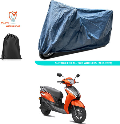 GOSHIV-car and bike accessories Waterproof Two Wheeler Cover for Ampere(Blue)